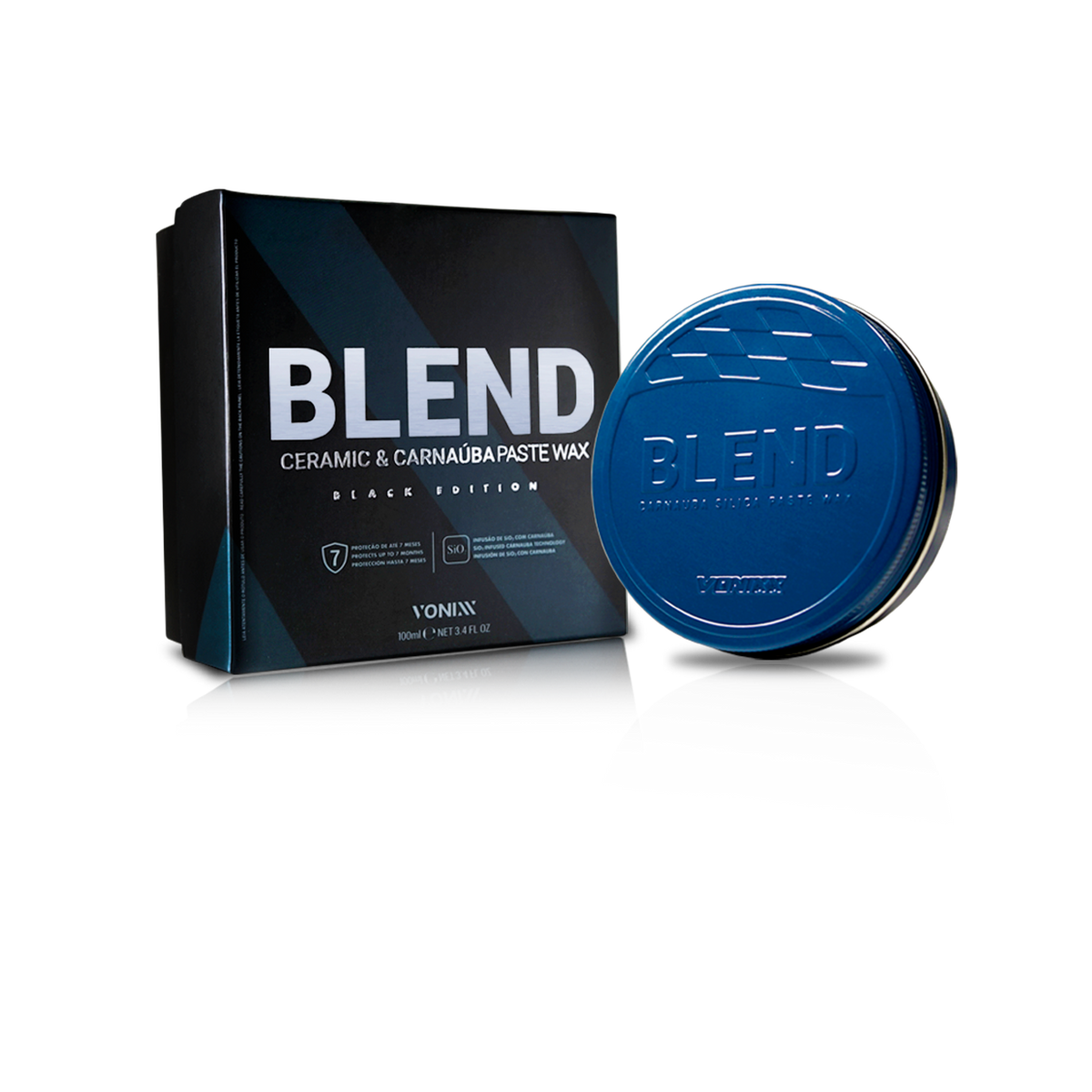 BLEND BLACK PASTE WAX 100 ml — cera em pasta Vonixx