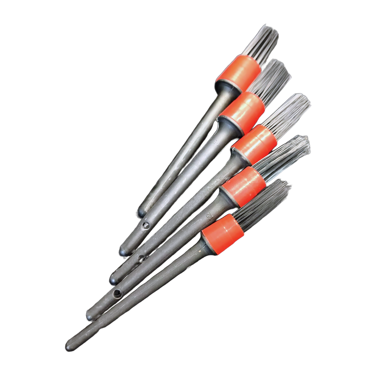 Kit de cinco pincéis de detalhe para automóvel