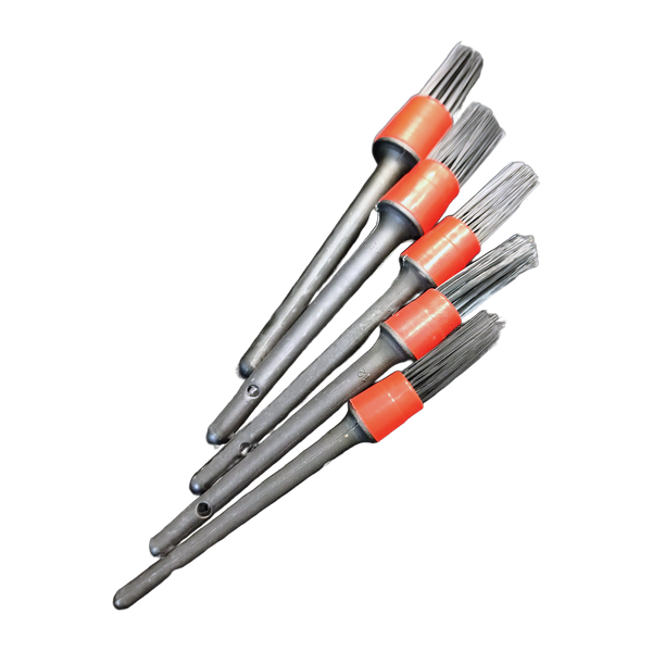 Kit de cinco pincéis de detalhe para automóvel